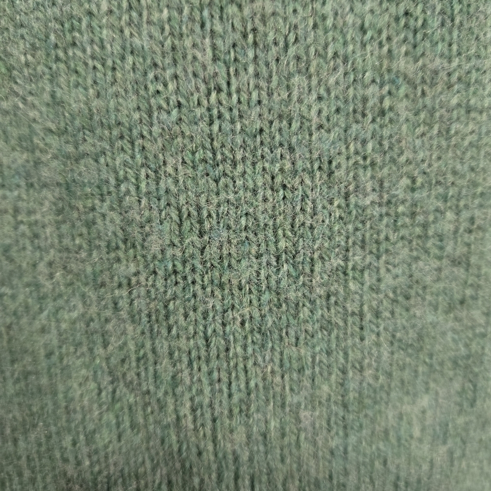 Nanette Lepore Green Turtleneck Sweater Split Hem Pocket Sz Medium - Picture 7 of 9